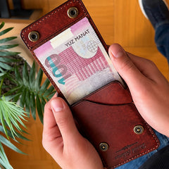 Premium Wine Leather Men Wallet