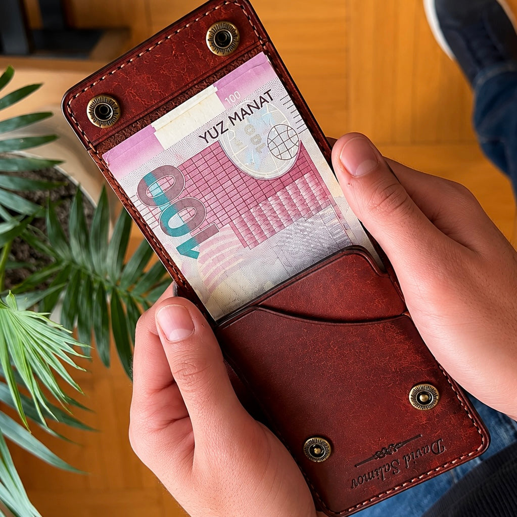 Premium Wine Leather Men Wallet