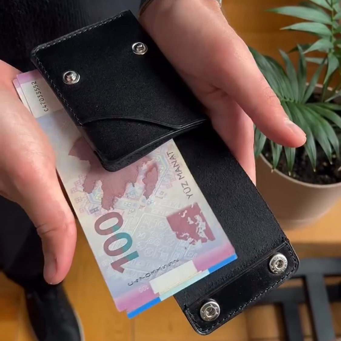Premium Duo Button Men Wallet