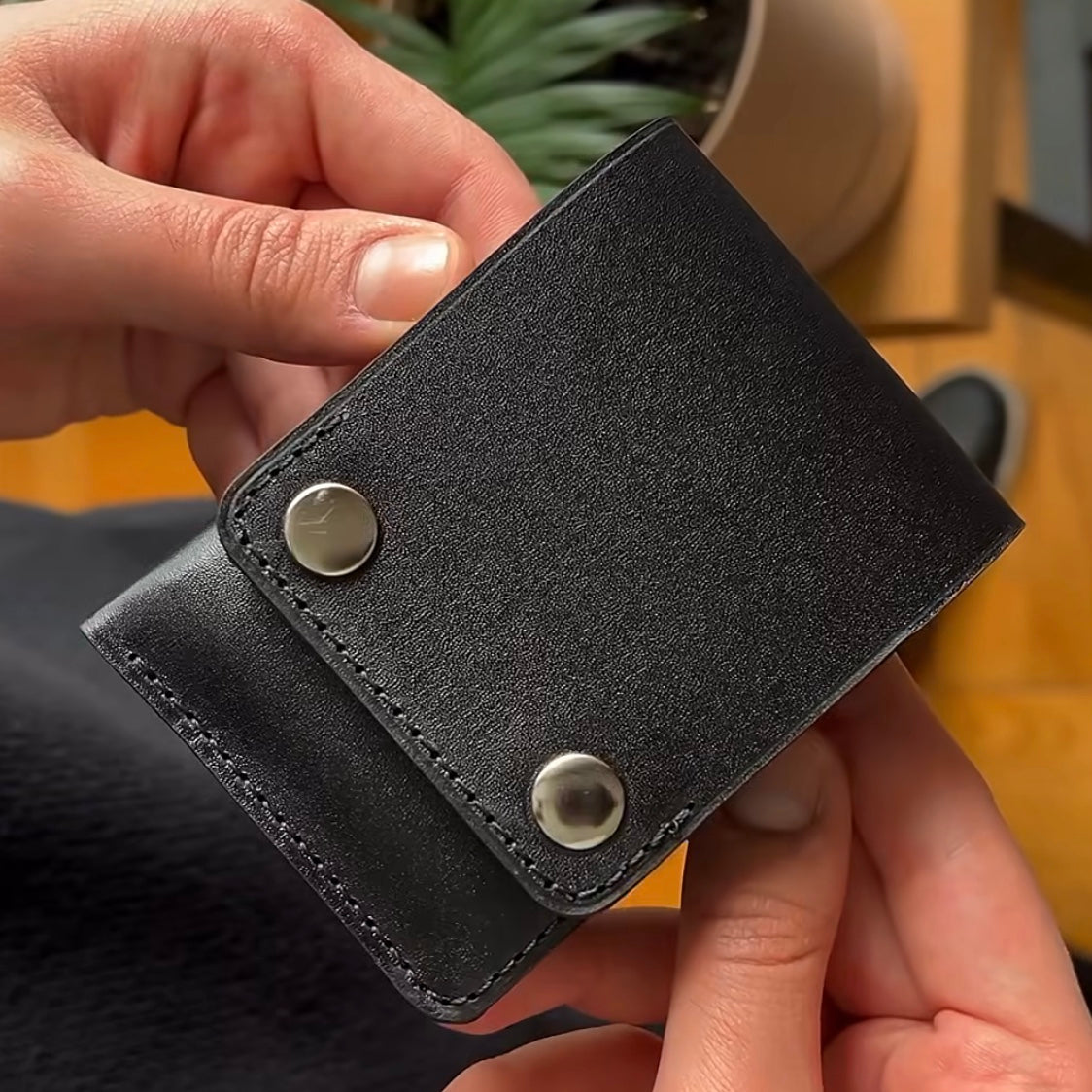 Premium Duo Button Men Wallet