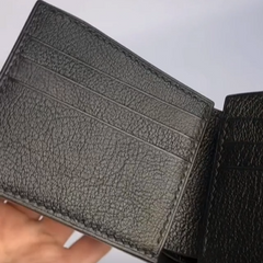 Premium Black Ember Fold Men Wallet