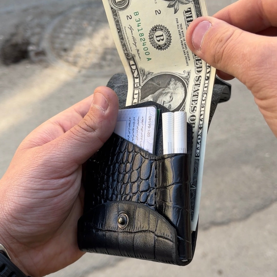 Premium Croc Flip Cardholder